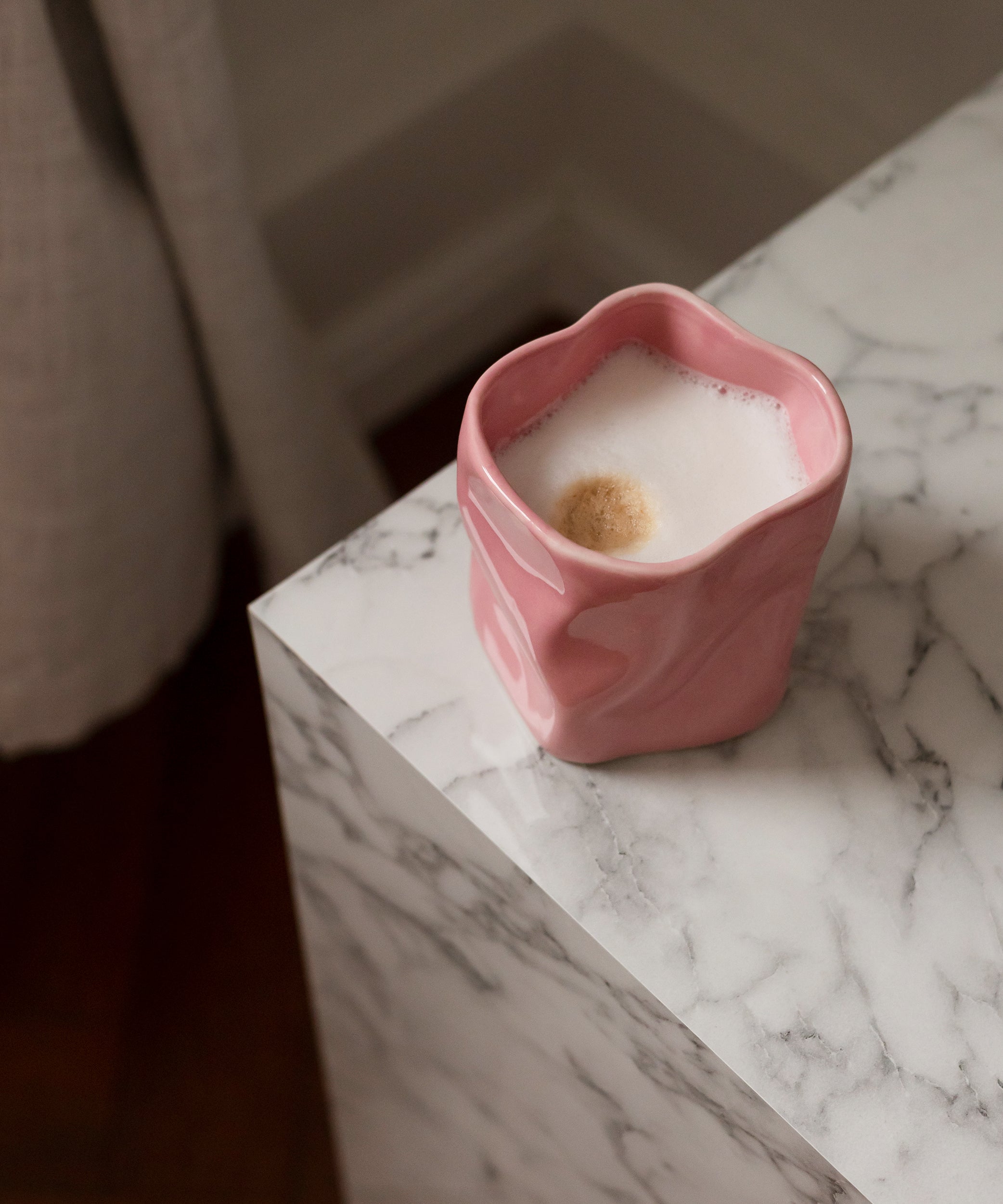 Organic ceramic mug 350ml in pink | Alaska