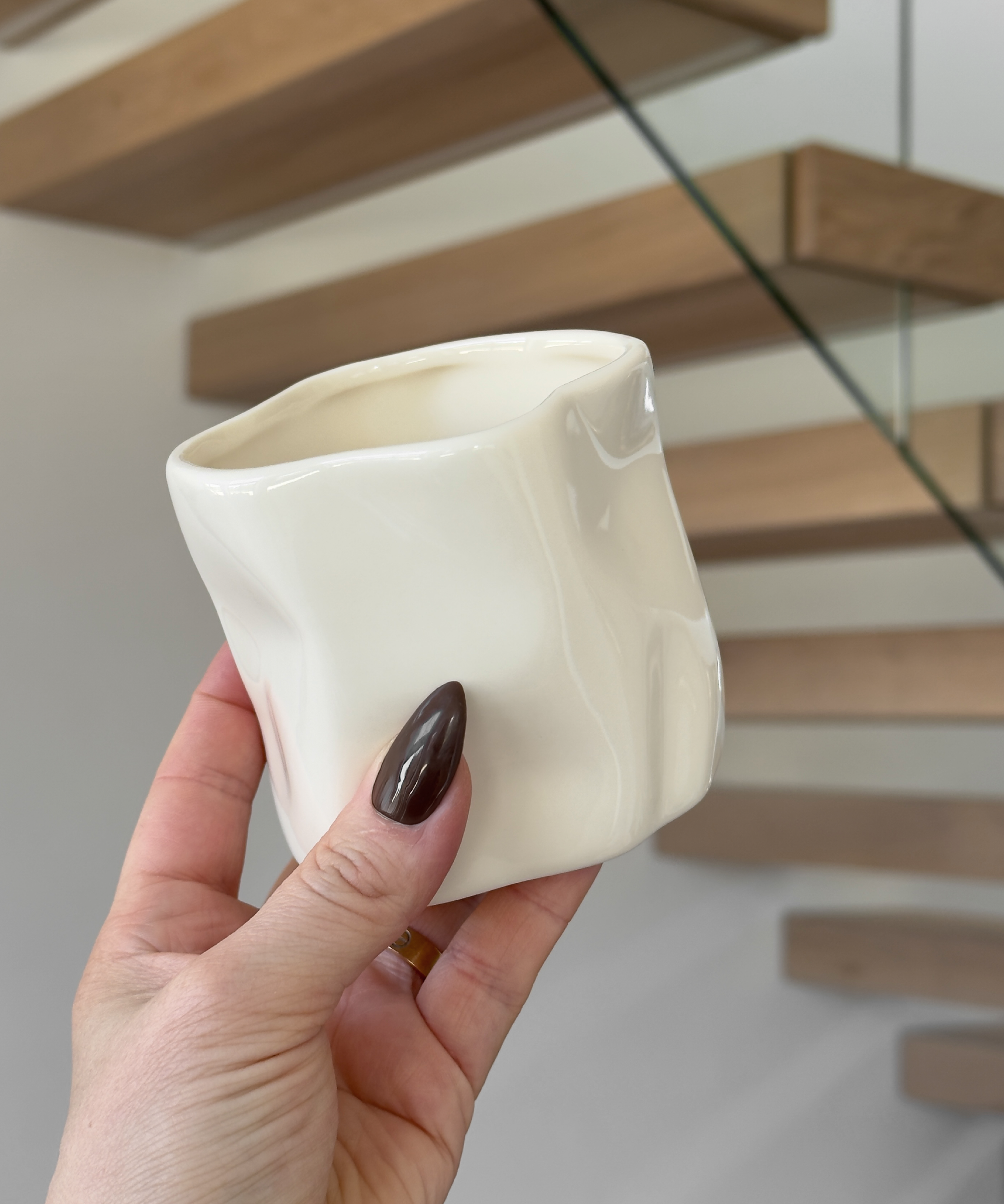 Organic ceramic mug 350ml in cream white | Alaska