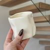 Set of Small & Large Ceramic Mugs Cream White | Alaska