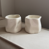 Set of Small & Large Ceramic Mugs Cream White | Alaska