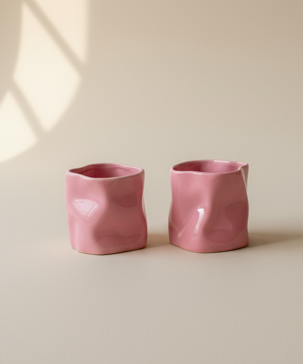 Organic ceramic mug in pink | Alaska