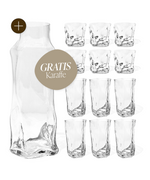 12-piece glass set + FREE carafe | Alaska