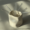 Set of Long & Short Glass Straws | Aris