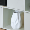 Large Faceted White Vase | Avela