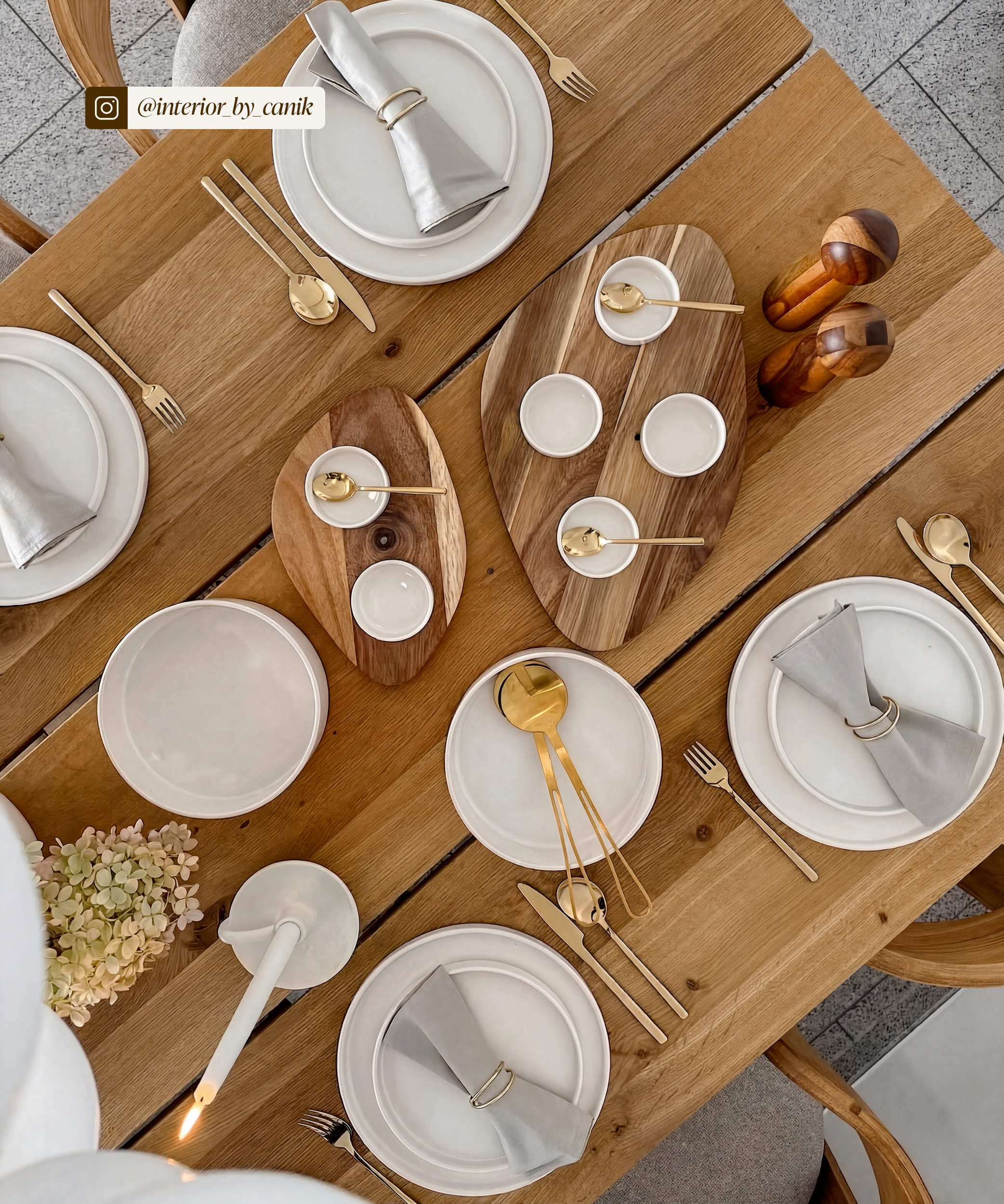 24-piece tableware set in cream white 