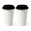 Large Ceramic To-Go Cup with Black Silicone Lid | Brooklyn