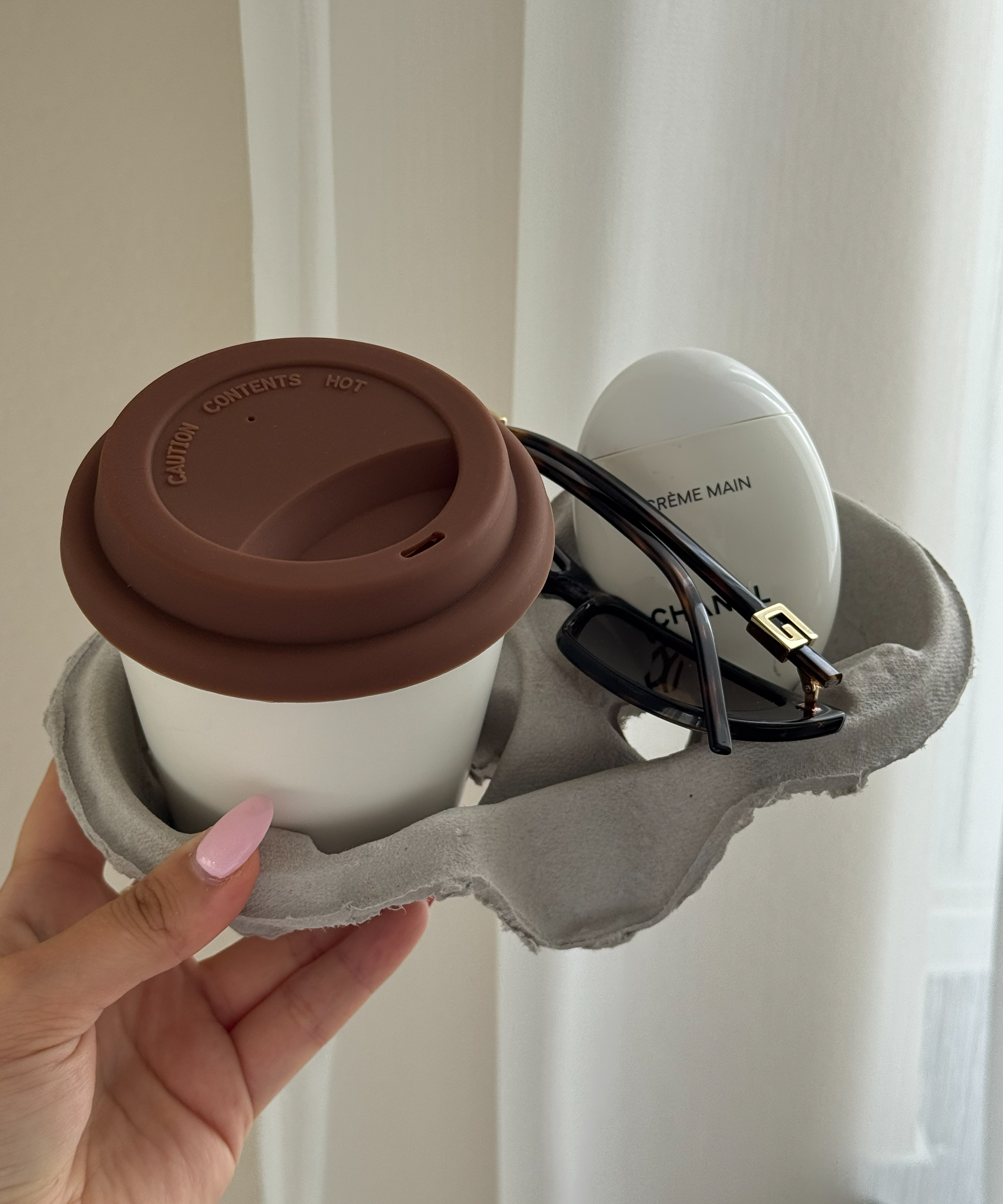 To-Go Becher Silikon-Deckel im 2er Set Braun | Brooklyn