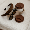 To-Go Cup Silicone Lid Set of 2 Brown | Brooklyn
