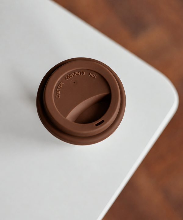 To-Go Cup Silicone Lid Set of 2 Brown | Brooklyn