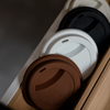 To-Go Cup Silicone Lid Set of 2 Brown | Brooklyn