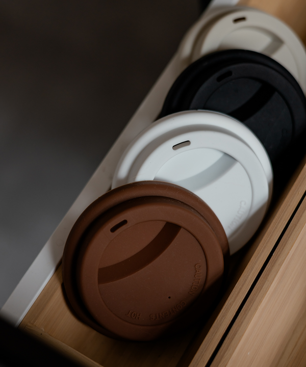 To-Go Cup Silicone Lid Set of 2 Brown | Brooklyn