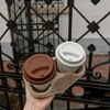 To-Go Cup Silicone Lid Set of 2 Brown | Brooklyn