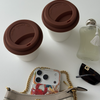 To-Go Cup Silicone Lid Set of 2 Brown | Brooklyn