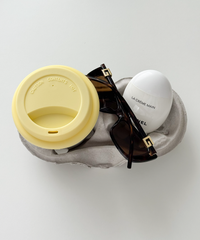 To-Go Becher Silikon-Deckel im 2er Set Butter Lemon | Brooklyn
