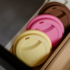 To-Go Cup Silicone Lid Set of 2 Butter Lemon | Brooklyn