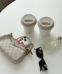 To-Go Becher Silikon-Deckel im 2er Set Greige | Brooklyn