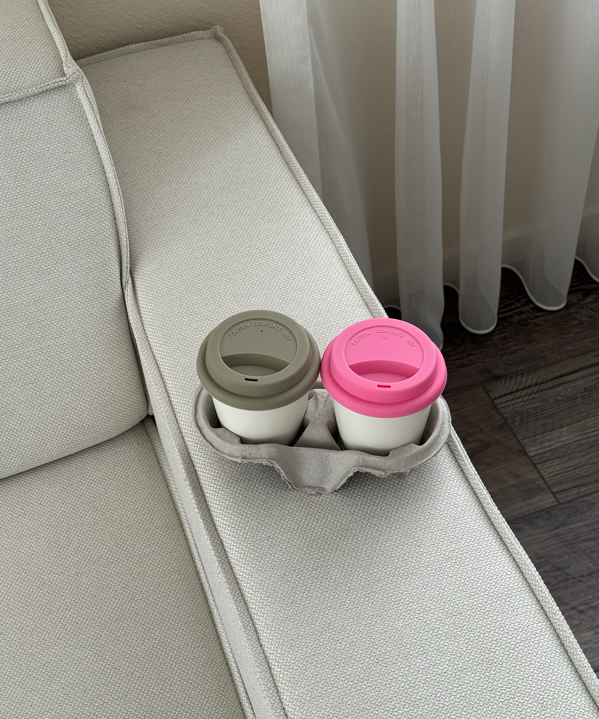 To-Go Becher Silikon-Deckel im 2er Set Pink | Brooklyn