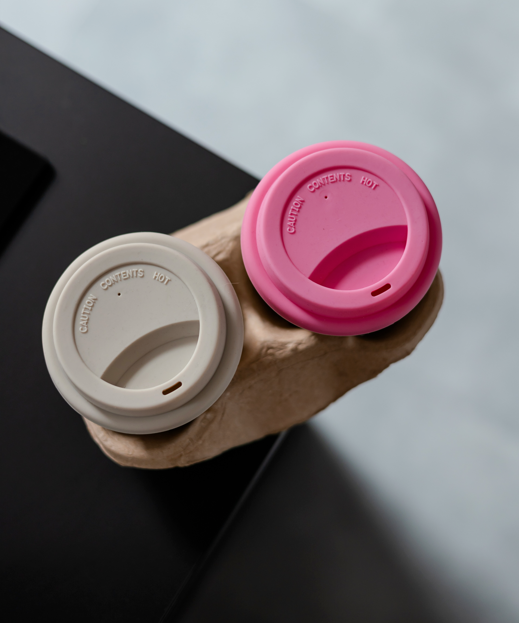 To-Go Becher Silikon-Deckel im 2er Set Pink | Brooklyn