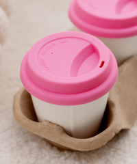 To-Go Becher Silikon-Deckel im 2er Set Pink | Brooklyn