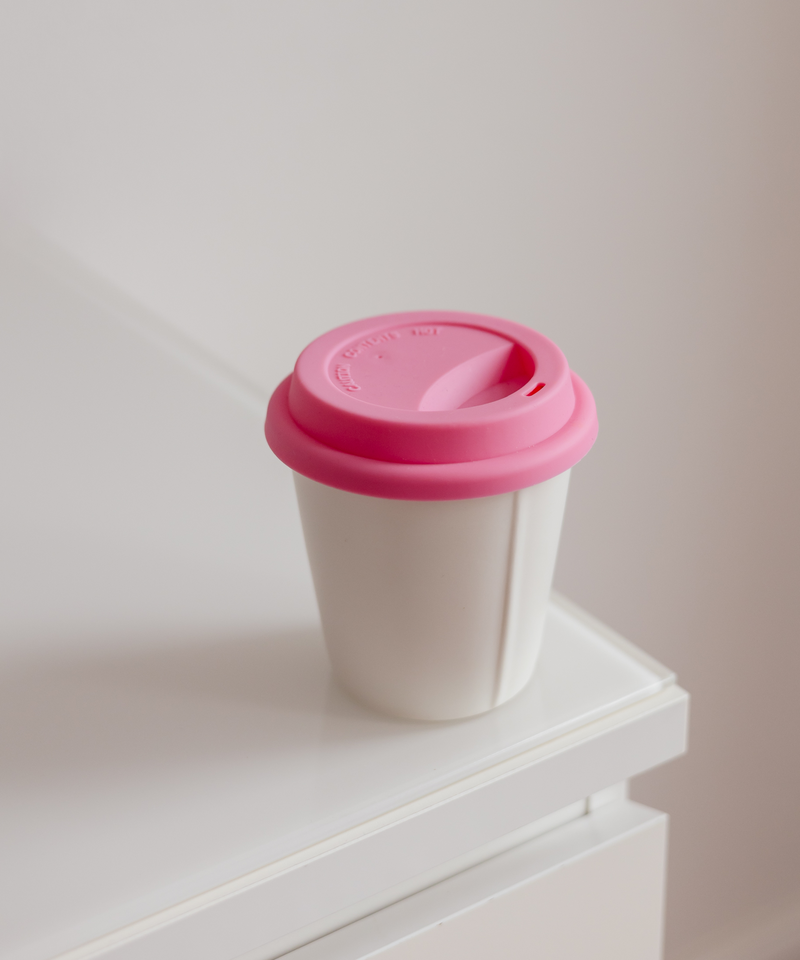 To-Go Becher Silikon-Deckel im 2er Set Pink aus der Serie Brooklyn – Größenübersicht