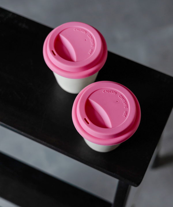 To-Go Becher Silikon-Deckel im 2er Set Pink | Brooklyn