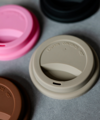 To-Go Becher Silikon-Deckel im 2er Set Taupe | Brooklyn