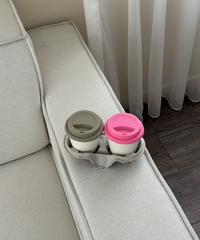 To-Go Becher Silikon-Deckel im 2er Set Taupe | Brooklyn