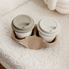 To-Go Cup Silicone Lid Set of 2 Taupe | Brooklyn