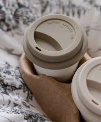 To-Go Becher Silikon-Deckel im 2er Set Taupe | Brooklyn
