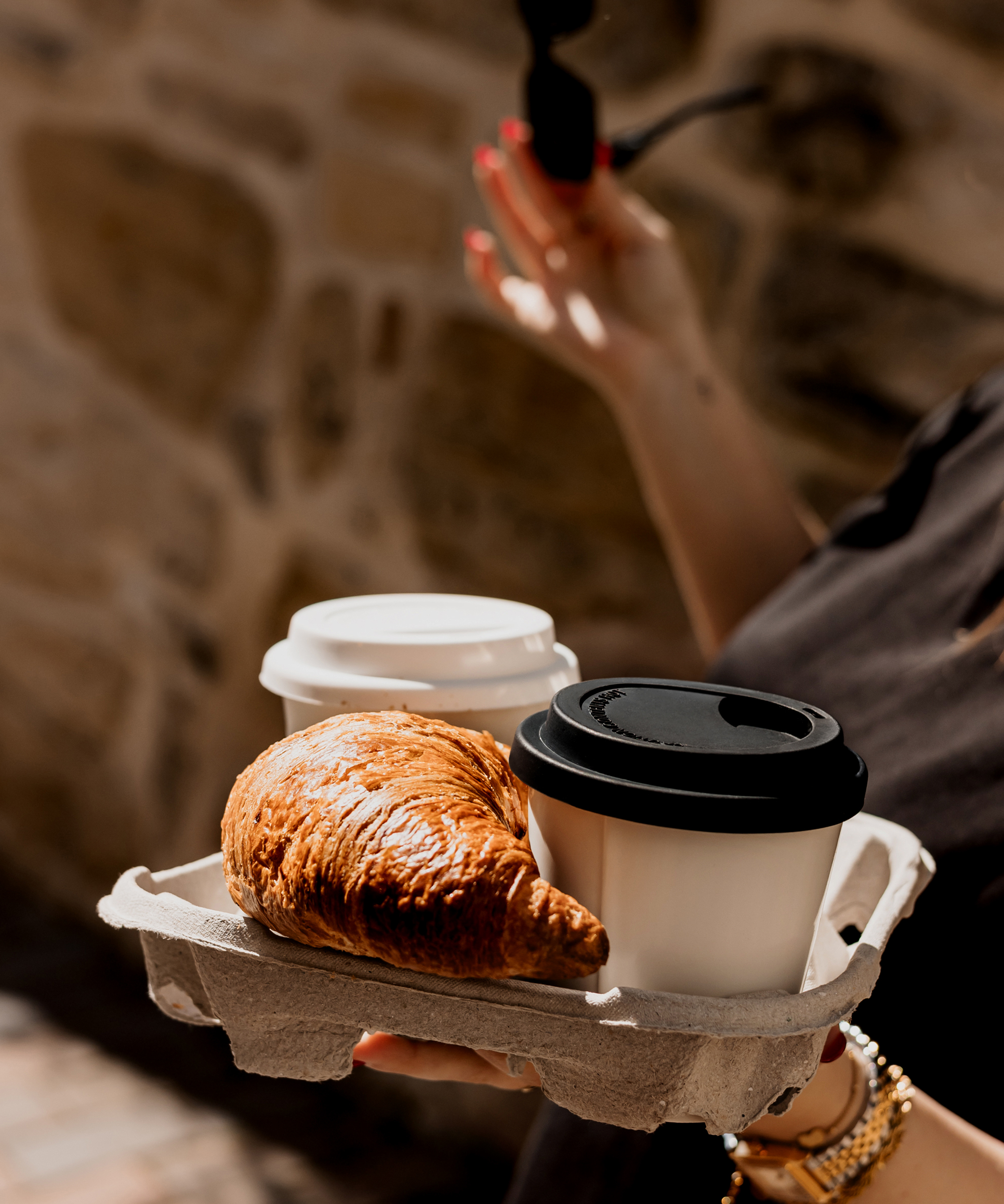 To-Go Becher Silikon-Deckel im 2er Set Schwarz | Brooklyn
