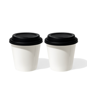 Ceramic To-Go Mug with Black Silicone Lid | Brooklyn