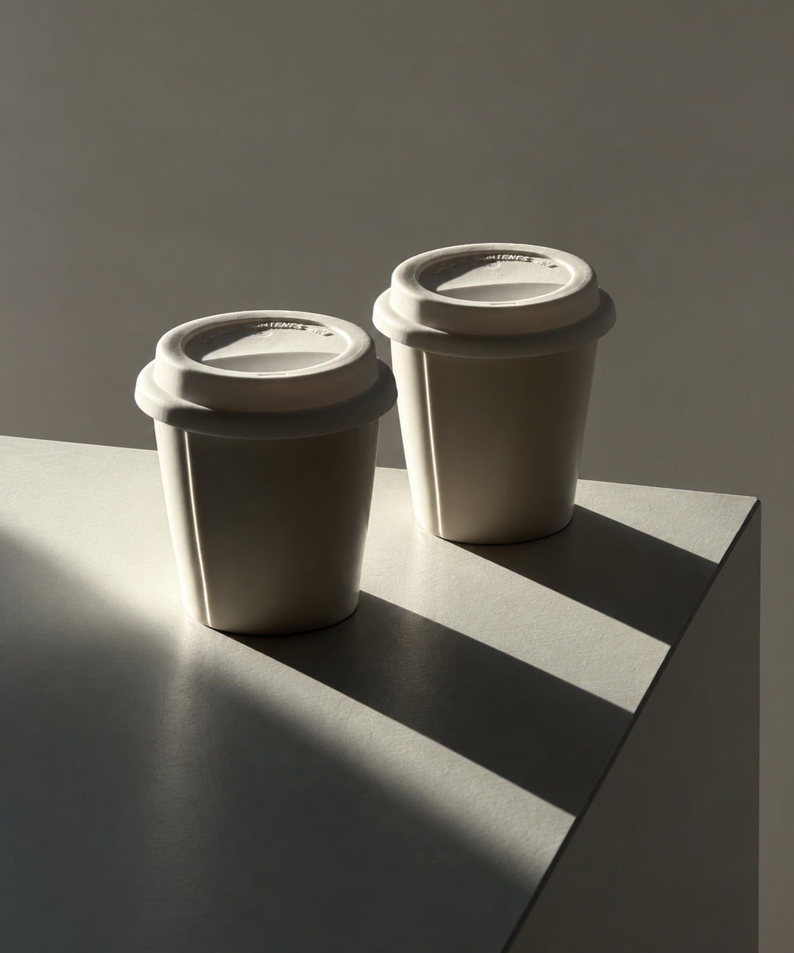 Ceramic To-Go Mug with White Silicone Lid | Brooklyn