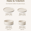 Tableware set in cream white | Nia - 6 people (24 pieces)