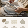 Tableware set in cream white | Nia - 6 people (24 pieces)