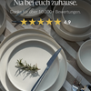 Tableware set in cream white | Nia - 6 people (24 pieces)