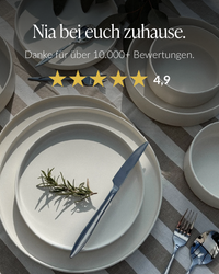Tableware set in cream white | Nia