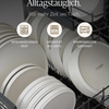 Tableware set in cream white | Nia - 6 people (24 pieces)