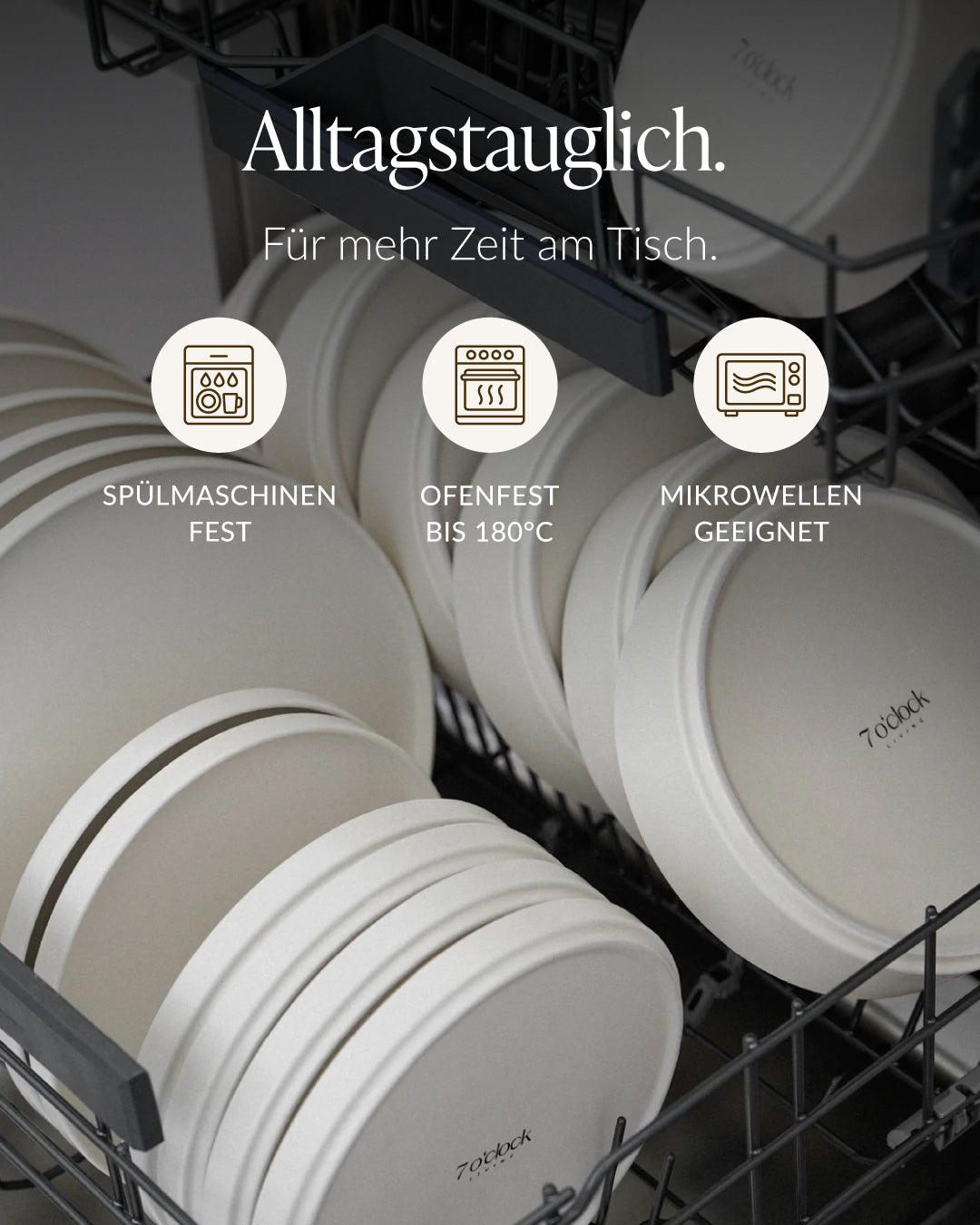 Tableware set in cream white | Nia