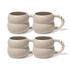 Ceramic mug with pearl handle beige | Chloé