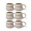 Ceramic mug with pearl handle beige | Chloé
