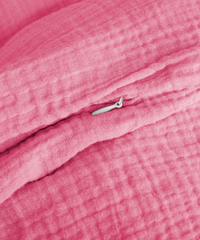 Pinke Musselin Einzelbettwäsche | Haven