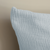Light blue muslin single bed linen | Haven