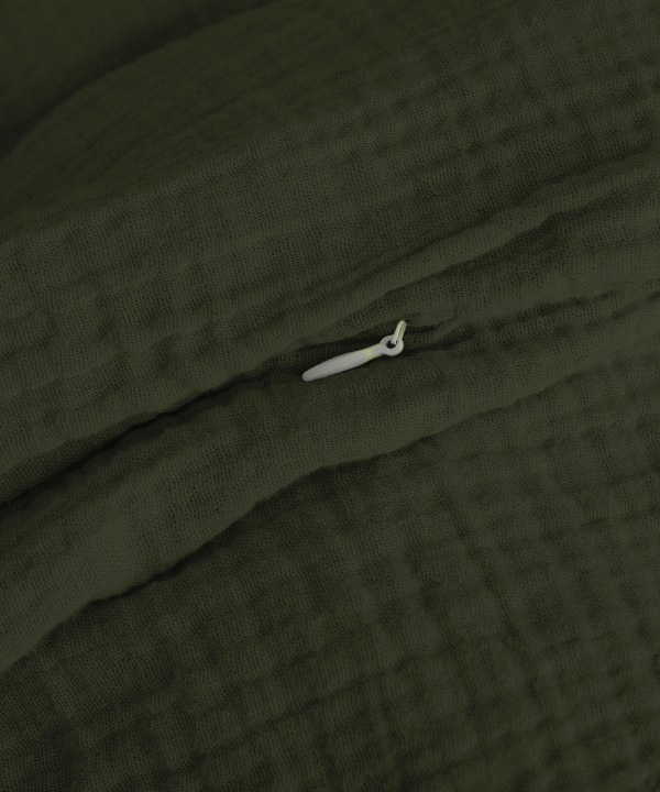 Khaki Muslin Single Sheets | Haven