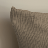 Taupe muslin single bed linen | Haven
