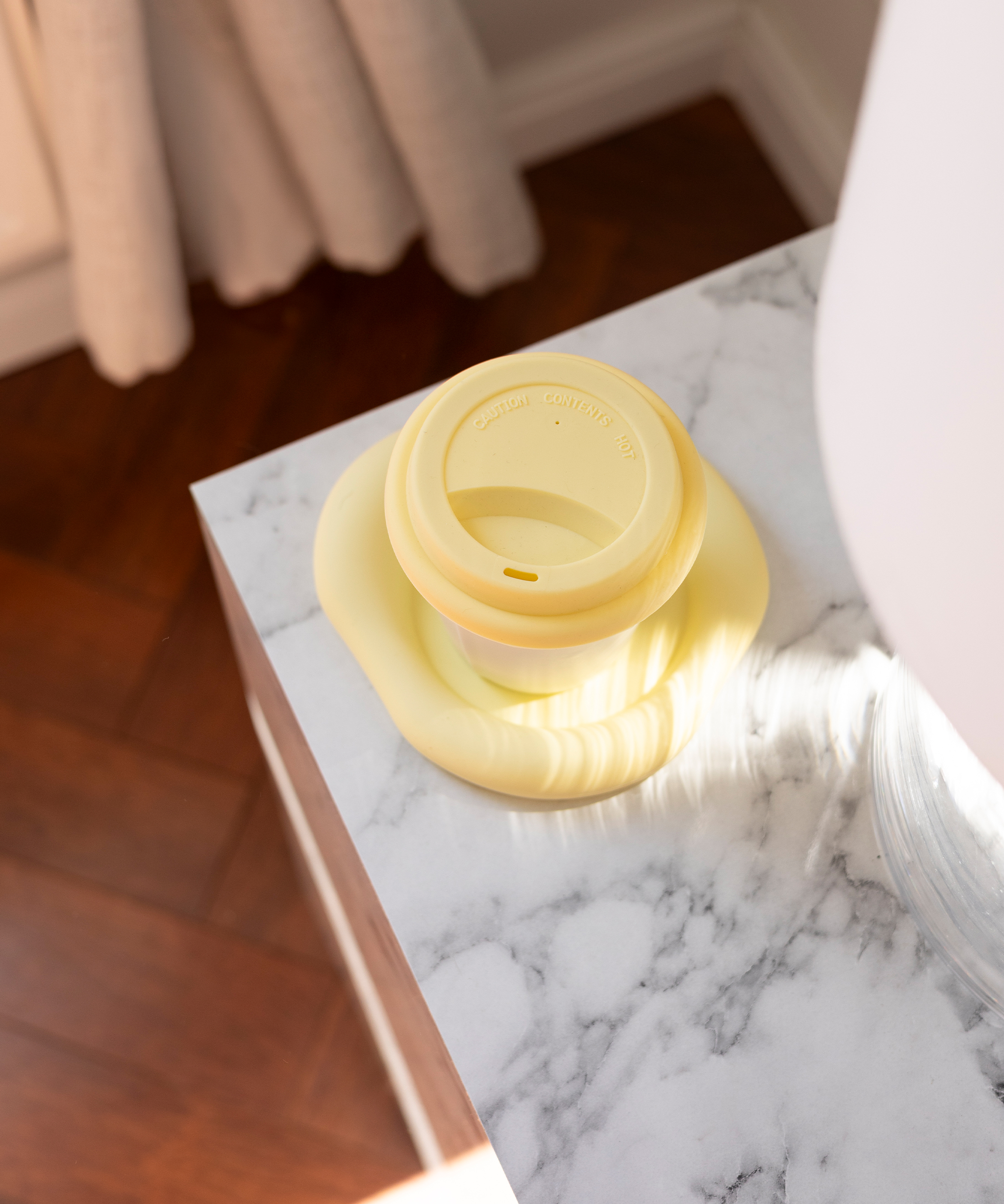Silikon Untersetzer im organischen Design Butter Lemon | Elou