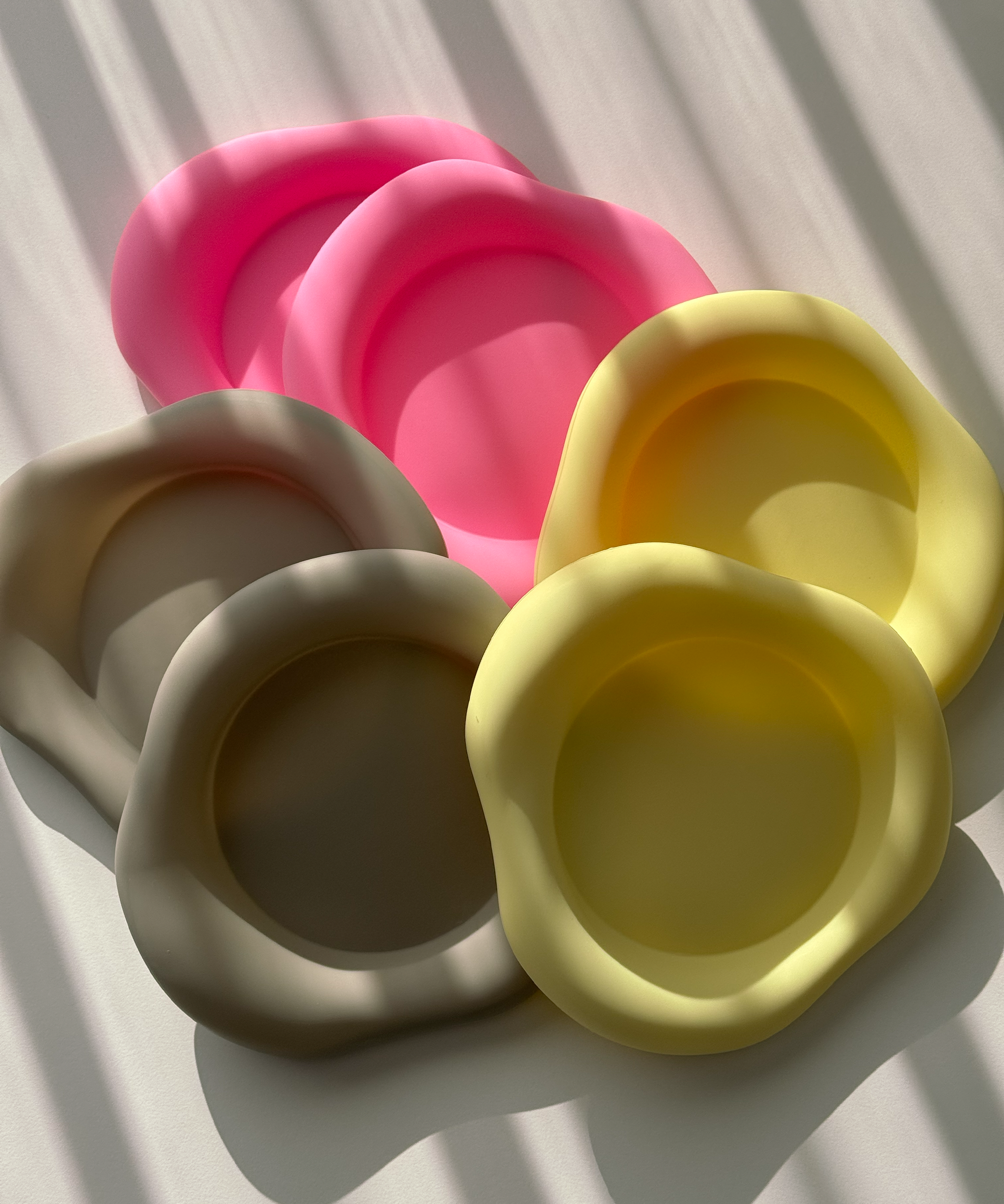Silikon Untersetzer im organischen Design Butter Lemon | Elou