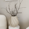 Set of Large and Small Ceramic Vase in Beige | Flora