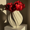 Set of Large and Small Ceramic Vase in Beige | Flora