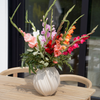 Large ceramic vase cream white | Flora