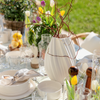 Green Silence Set – 9-Stem Bouquet + Elongated Ceramic Vase